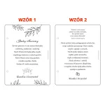 Wyjątkowy prezent na ślub drewniana kartka z kopertą dla pary młodej personalizowana